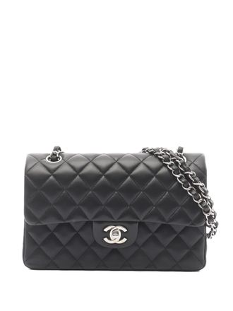 Chanel 2021 Double Flap matelass&eacute; shoulder bag - Black