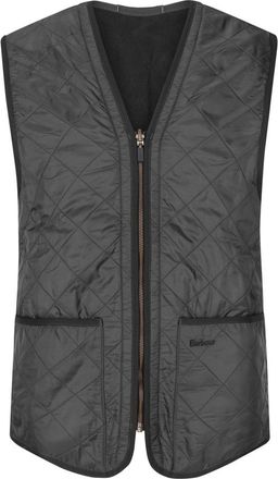 Barbour Zip-In Steppweste mit Fleece-Futter in Rauetenmuster in