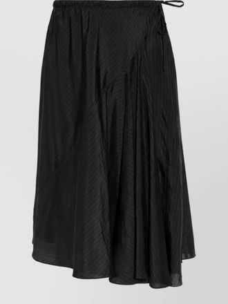 Dries Van Noten cupro a-line skirt