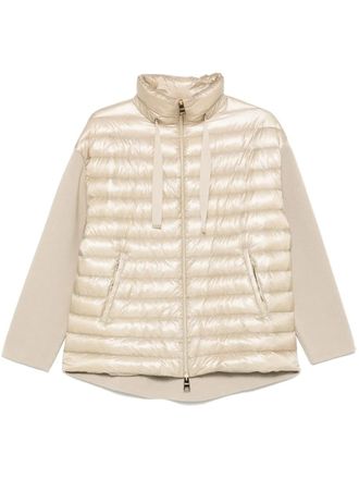 Herno panelled jacket - women - Cotton - 44 - Neutrals