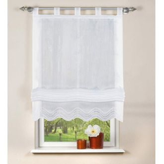 Home Fashion Home Fashion - 79252-801 - Tenda a Pacchetto Batist, 140 x 80 cm, Colore: Bianco