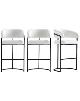 Manhattan Comfort Set of 3 Augusta Barstools