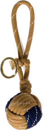 Miu Miu braided keychain charm - women - Polyester - One Size - Neutrals