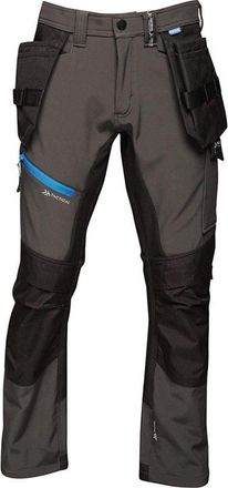 Regatta Mens Strategic Softshell Work Trousers - Grey - Size 38W/32L