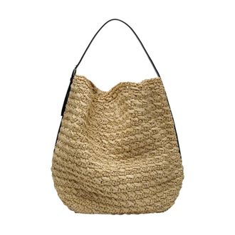 Toteme Shoulder Bags, female, Beige, Size: ONE SIZE Belted Tote