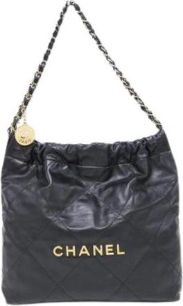Chanel Pre-owned Chanel 22 Calf Shoulder Bag - Dames - Vintage Schoudertas - Zwart - ONE Size - Vintage