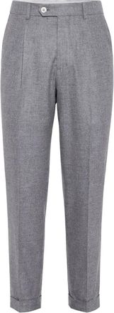 Brunello Cucinelli Pantaloni in flanella - Grigio