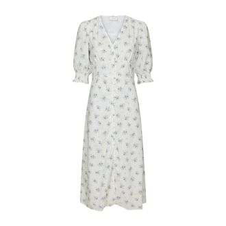 Neo Noir Valley Flowing Dress - female - Neo Noir - Midi Dresses - White - XS - Dresses