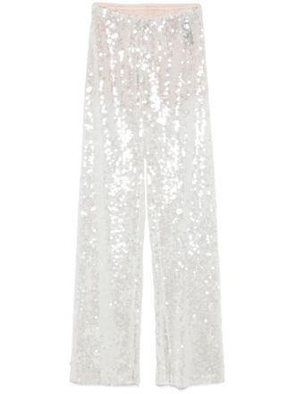 Federica Tosi sequinned trousers - Silver