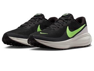 Nike Revolution 8 Mens Shoes Black/Lime Blast/Summit White : 10.5 D - Medium, Textile