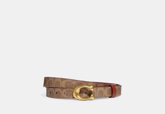 Coach Sculpted C Buckle Cut-To-Size Reversible Belt, 25mm