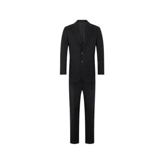 Roberto Cavalli Cotton Suit - male - Roberto Cavalli - Single Breasted Suits - Black - XL - Suits