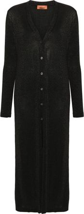 Missoni glitter-detail cardigan - women - Viscose/Metallic Fibre - 42 - Black