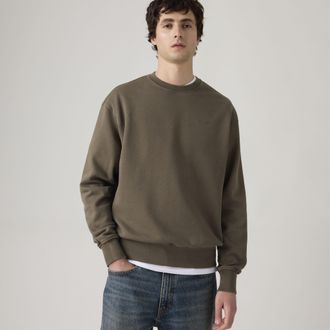 Levi's Authentic Crewneck Sweatshirt - Mens - S - Brown