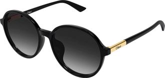 Chlo&eacute; CH0365SK Asian Fit 001 Womens Sunglasses Black Size 57