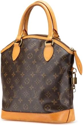Louis Vuitton Pre-owned Handbags, female, Brown, Size: ONE SIZE Pre-owned The Lockit