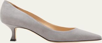 Manolo Blahnik Srila Suede Stiletto Pumps