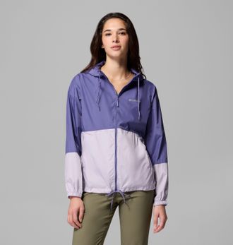 Columbia Windbreaker COLUMBIA, Damen, Gr. XL (46/48), stormwatch, lavender pearl, Web, Obermaterial: 100% Polyester, mehrfarbig, Basic h&uuml;ftbedeckend, elastisch