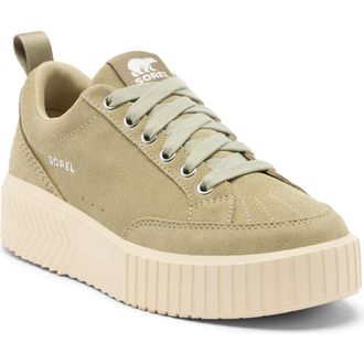 Sorel Ona Ave Waterproof Low Top Sneaker in Dusty Twill/Chalk at Nordstrom, Size 9.5