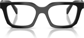 Prada 0pr C08v Rectangular Black Acetate Eyeglasses