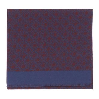 Ferragamo Wool Scarf with Hooks - male - Ferragamo - Winter Scarves - Multicolor - ONE SIZE - Accessories