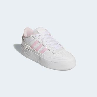 adidas Sneaker ADIDAS SPORTSWEAR TURNAROUND, Damen, Gr. 40,5, weiss (cloud wei&szlig;, clear pink, cloud wei&szlig;), Leder, Synthetik, Schuhe Sneaker