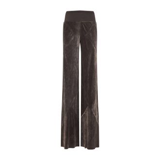 Rick Owens Brown Bias Viscose Pants-Donna