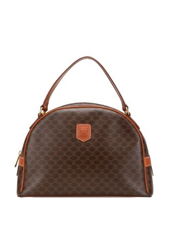 Celine 1995 Macadam Coated Canvas handbag - women - Fabric/Calf Leather - One Size - Brown