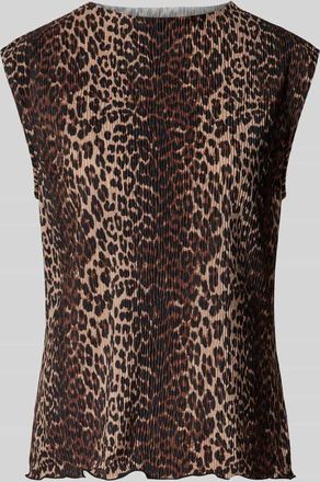 Pieces Slim Fit Top mit Cr&ecirc;pe-Verarbeitung Modell FLORA in Sand, Gr&ouml;&szlig;e M