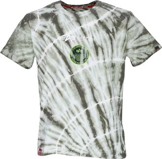 Alpha Industries Tie Dye Tee - Donker Olijf - Heren - T-shirts - Groen - S - Tops