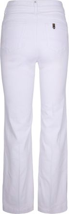 Liu Jo Womens Flare Jeans Optical White Cotton