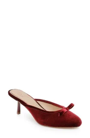 Badgley Mischka Elliot Mule in Bordo Velvet at Nordstrom Rack, Size 9.5