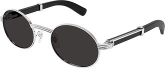 Cartier Premi&egrave;re Zonnebrillen - Heren - Zonnebrillen - Grijs - 53 MM - Nylon - Accessoires