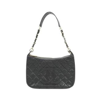 Chanel Pre-owned Caviar Skin Schoudertas - Dames - Pre-owned - Zwart - Maat: ONE Size Leer