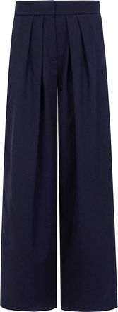 Balmain High Waist Grain De Poudre Tailored Pants