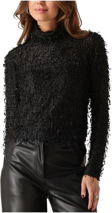 MY ESSENTIAL WARDROBE Rollneck Blouse - Dames - Blouses - Zwart - M - Katoen - Overhemden