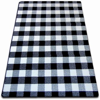 RugsX Alfombra Sketch F759 Reja Creme/negro White 140x190 Cm