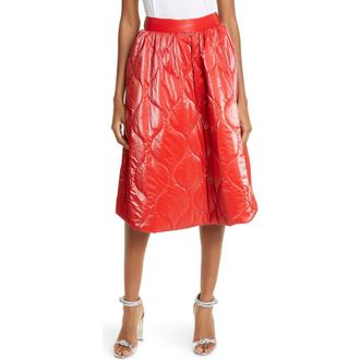 Baum Und Pferdgarten Womens Sui Quilted Puffer Skirt in Adrenaline Rush at Nordstrom Rack, Size 4 Us / 34 Eu