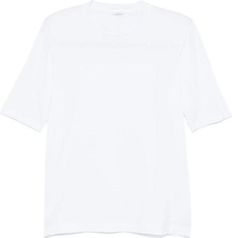 Malo Stretch Katoenen T-shirt - Heren - T-shirts - Wit - L - Katoen - Tops