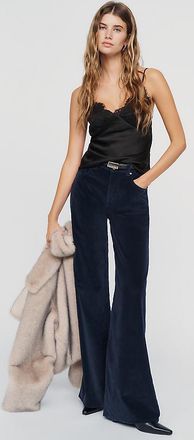 DL1961 Alex Velvet Mid Rise Baggy Jeans