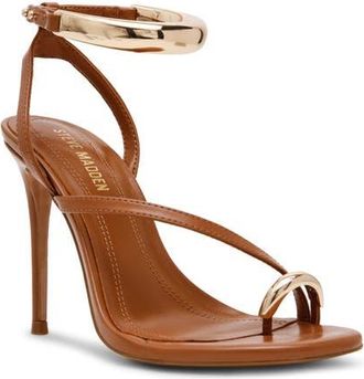Steve Madden Tia Ankle Strap Sandal in Caramel at Nordstrom, Size 7