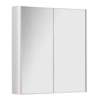 Clifton White Gloss 500mm 2 Door Bathroom Mirror Cabinet