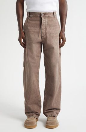 Bottega Veneta Denim Carpenter Jeans in 2082 Brown at Nordstrom, Size 34 Us