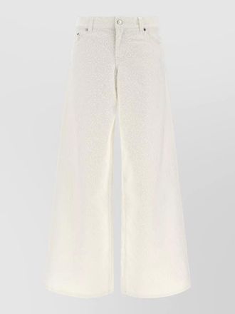 Stella McCartney jeans trousers boucle wide leg pockets