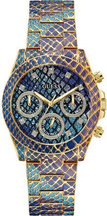 Guess Serpentina Python Pattern Bracelet Watch, 38mm in Multi at Nordstrom