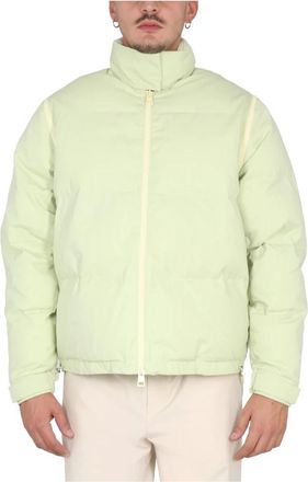 Sunnei Jacket With Zip - Heren - Winterjassen - Groen - L - Katoen - Jassen