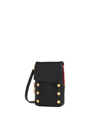 Hammitt Hammitt VIP Mobile Black Brushed Gold Red Zip sml