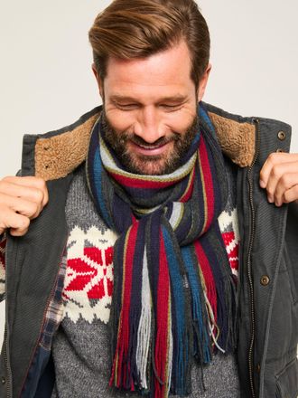 Fat Face FatFace Finn Multi Stripe Scarf