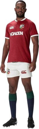 Canterbury Of New Zealand Rugby-shirt voor heren van de British & Irish Lions, 2025 (Rode Dahlia)
