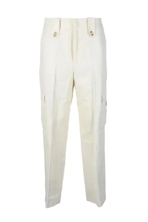 Twin-Set Cargo Trousers - White